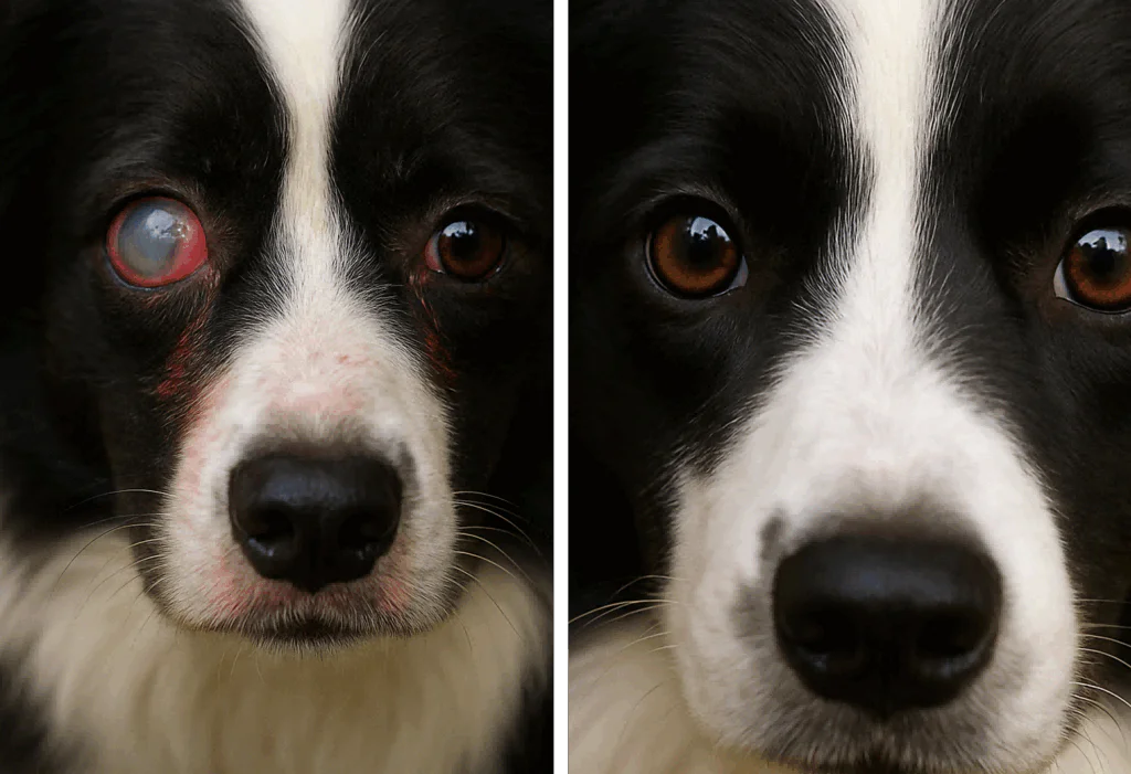 Laserchirurgie bei Glaukom bei Hunden: Wie “Lucky” sich von einem Augen-Notfall erholte (Bilder 2)