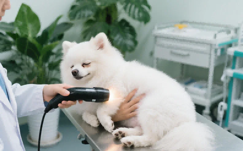 Optimierung der Gesundheit von Hunden durch Lasertherapie: Schmerztherapie und Unterstützung bei Glaukom in der Tierarztpraxis (Bilder 1)