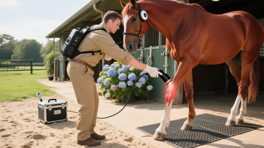 Beyond the Placebo: The Clinical Efficacy of Equine Cold Laser Therapy in Treating Acute Tendon Injuries(images 1)