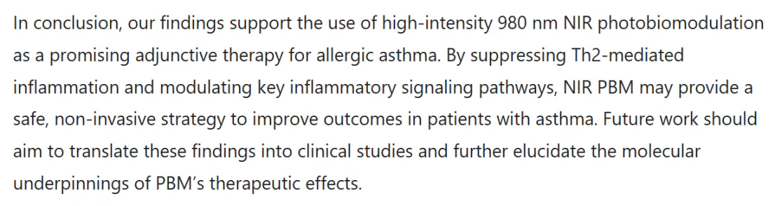 Fotonmedix Medical Laser Breakthrough Published in a Nature Sub-Journal:The World’s First Decoding of the Laser Therapy Mechanism for Asthma and Pneumonia(images 5)