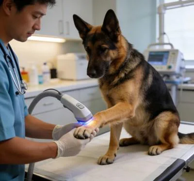 Dual Wavelength Deep Tissue Photobiomodulation Resolves Chronic Canine Hip Osteoarthritis（images 1）