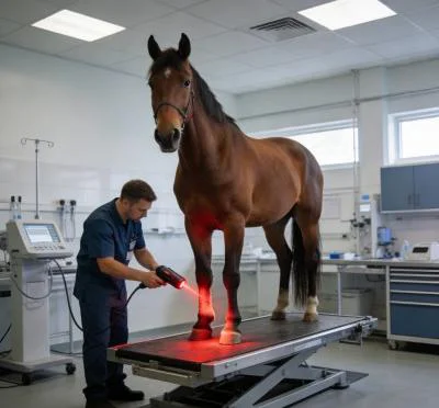 Restauration de la flexion cervicale en cas d'arthrite facettaire chez le cheval (images 1)