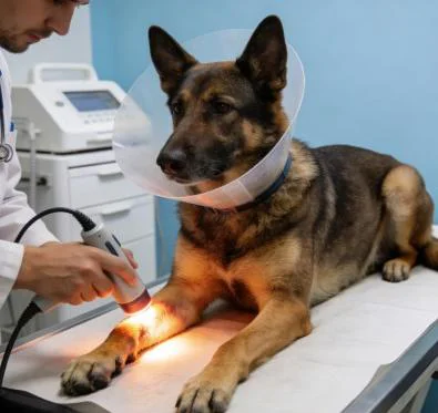 Thérapie au laser pour les chiens156