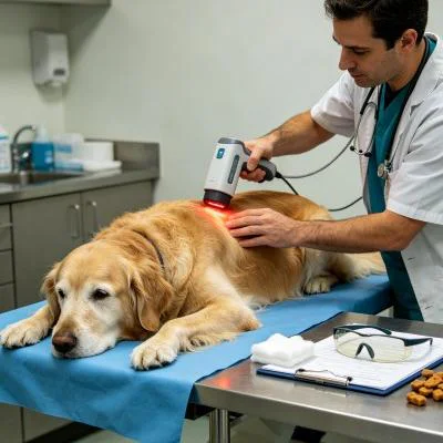 Thérapie au laser pour les chiens34